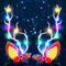 Fashband Pinces à cheveux de Noël à LED colorées en bois de renne pour femme