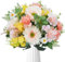 HUAESIN Flieder Dahlie Künstliche Blumen Chrysantheme Kunstblumen Deko Blumenstrauß Daisy Seidenblumen Hortensien Plastikblumen Fake Blumen Blumenstrauß Künstlich für Tischdeko Party Vase Deko