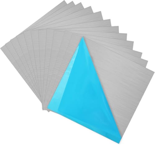 12 Stück Aluminiumblech Sheet Metall 6 x 6 x 1/64 (0.02) Zoll flach Einfach dünnes Aluminiumblech mit Schutzfolie, 0,5 mm dickes Aluminium Metallplatte Aluminiumplatte für Handwerk, Industrie