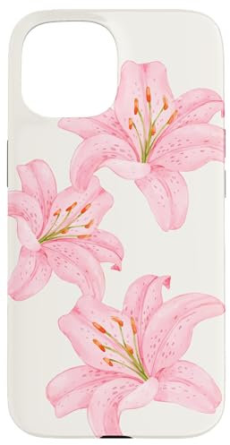 Lily Summer Flower Trendy Blooming Tiger Lily Lover Case for iPhone 15