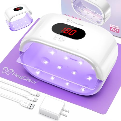 HeyClear - Lampada UV grande da 36 W per stampi di polimerizzazione in resina, decorazione artigianale