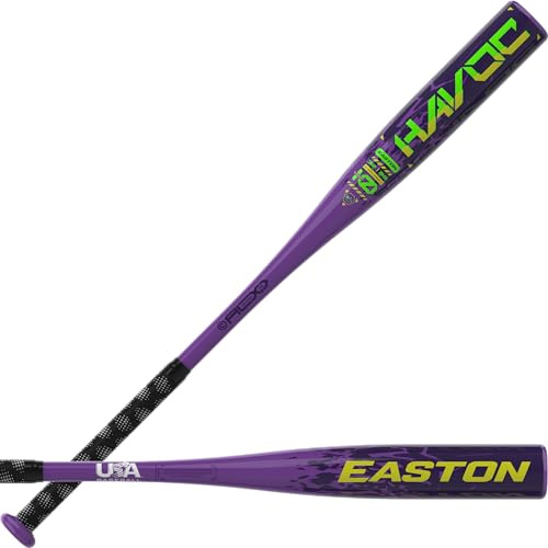 Easton | Havoc Baseball Bat | USA | -10 | 2 1/4 Barrel | 1 Pc. Aluminum | 28 Inch
