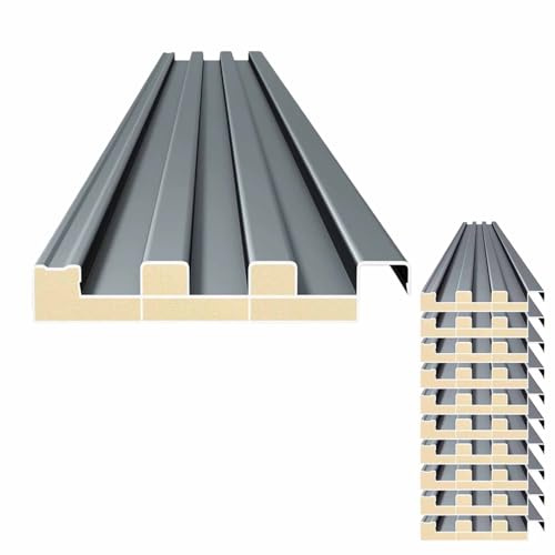 10 Pcs Corrugated Roofing Panels Aluminum Alloy Roof Panels, Heavy Duty Ceiling Insulated Panels, Load Capacity 661 lbs, Gazebo Top Cover for Pergola Patio House Bedroom(L4.9m/16ft)