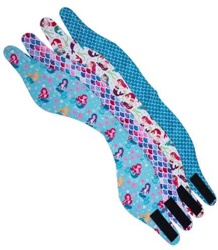 Gatuida 4 Stück Schwimm Stirnbänder aus Neopren mit Elastischem Gummi Ohrenschutz für Damen und Herren zum Baden und Haarewaschen Zufälliger Stil
