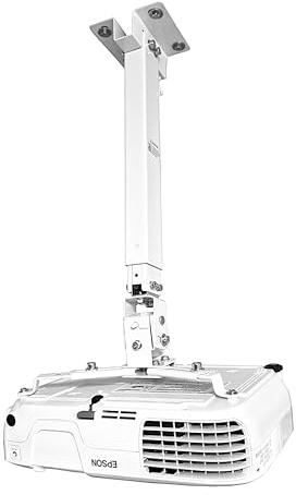 ELIX Deckenhalterung für Epson EB-W55 EB-FH08 EB-W06 EB-FH06 Beamer, Projektorhalter für Deckenmontage, exakt vorbereitet, stabile Fixierung für Konferenzräume, Schulen