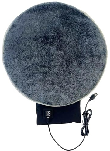 USB Electric Seat Warmer Cushion, Thickened Plush Heating Pad, Portable for Car Home Comfortable Warming Pad