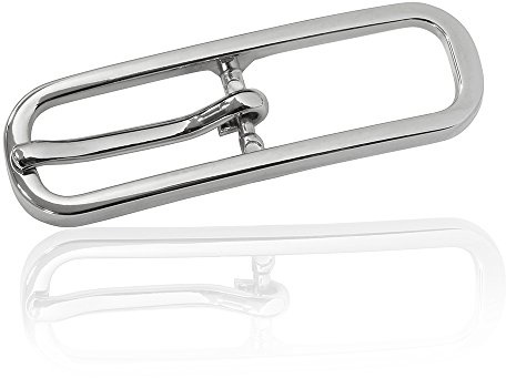 FREDERIC HERMANO Gürtelschnalle Buckle 15mm Metall Silber Poliert - Buckle Ovatus - Dornschliesse Für Gürtel Mit 1,5cm Breite - Silberfarben Poliert