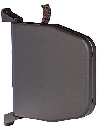 Gurtwickler Aufputz Braun mit Scharniersystem incl. 5m Gurt Rolladen Aufschraubwickler aufklappbar Mini 14mm Gurtbreite für Rollladen Bayram® (Gurtwickler Braun inkl. 5m Gurt)