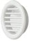 La Ventilazione T3B Griglia di Ventilazione Tonda in Plastica da Incasso, Bianco, 32 mm