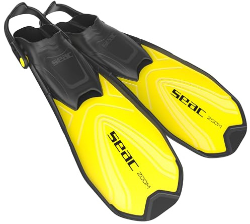 SEAC Zoom Schnorchelflossen mit Gurt verstellbar in 6 Positionen Unisex Erwachsene