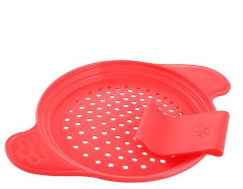 Muxel Spätzlewunder die Alternative für Spätzlebrett, Hobel Spätzlepresse mit Schaber, rot