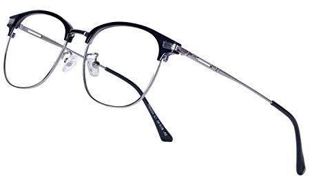JoXiGo Computerbrille Blaulichtfilter Damen Herren Ohne Stärke mit Brillenetuis UV Schutzbrille gegen Kopfschmerzen Augenmüdigkeit Gamingbrille für PC TV Tablet