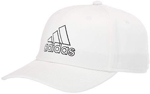adidas Herren Producer Strukturierte, Stretch-Fit-Kappe, Weiß/Schwarz, S-M