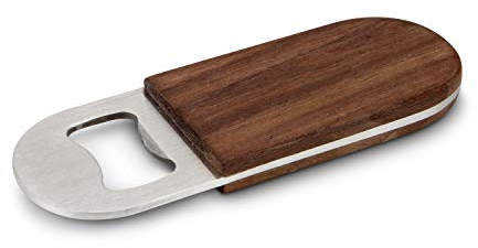 ROMINOX Geschenkartikel Flaschenöffner // Aperto – edle Kombination aus Walnussholz und Edelstahl, geschmeidige Haptik, abgerundetes Design, Gute Verteilung der Zugkraft; Maße: ca. 10 x 3.5 x 1 cm