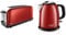 Russell Hobbs Set Petit Déjeuner Bouilloire et Grille Pain Toaster Baguette Colours Plus Rouge - 24992-70 et 21391-56