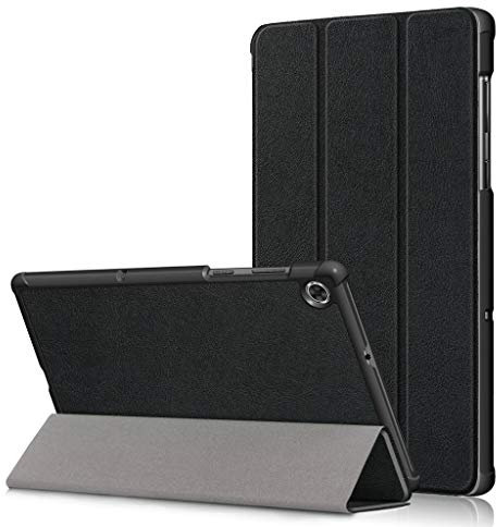 Kepuch Custer Funda para Lenovo Tab M10 FHD Plus TB-X606F TB-X606FX,Slim Smart Cover Fundas Carcasa Case Protectora de PU-Cuero para Lenovo Tab M10 FHD Plus TB-X606F TB-X606FX - Negro