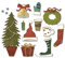 Weihnachtsbaum, Hüte, Glocken, Schuhe, Schlittschuhe, Handschuhe, Blätter, Kranz, Stanzschablone, Stanzschablone, Stanzschablone, Handarbeit, Scrapbooking, Zubehör, Metallstanzformen, Kunsthandwerk