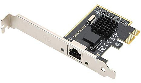 VBESTLIFE PCI-E Gigabit 2.5G Netzwerkkarte, RJ45 Netzwerkport TXA073 Gaming Netzwerkkarte,für Gigabit Ethernet Netzwerk,Für Computer/Gaming/Büro