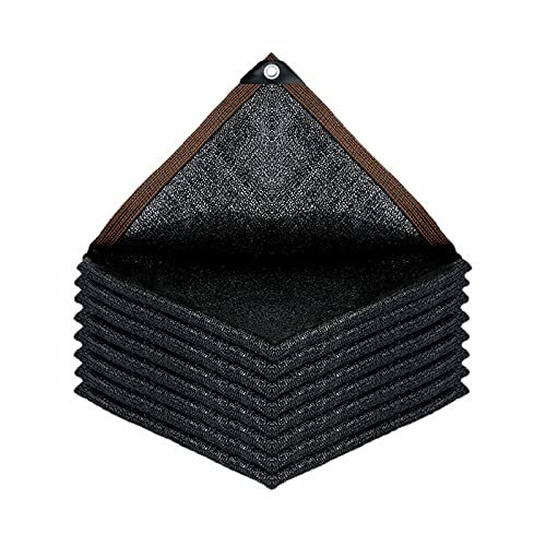 Schattentuch Schwarze GewäChshaus Schattiernetz Uv BestäNdiges Sonnensegel Gegurtete Kante,Sunblock Sonnenschutznetz 80%,FüR Garten GemüSegarten Blumen Pflanzen (11mx11m/36.1ftx36.1ft)