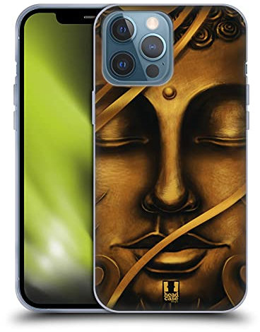 Head Case Designs Buda De Oro De Bangkok Buda Carcasa de Gel de Silicona Compatible con Apple iPhone 13 Pro MAX