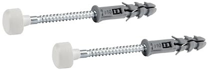 KNM TRADE WC-Befestigungsset: 6 x 80 mm, M6x60mm, Kohlenstoffstahl, Polypropylen, WC-Installation, 7 Stück