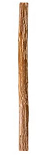 Valla de madera natural, postes redondos – madera de nogal opcional para valla de listones / valla de granja / valla de jardín (altura 90 cm)