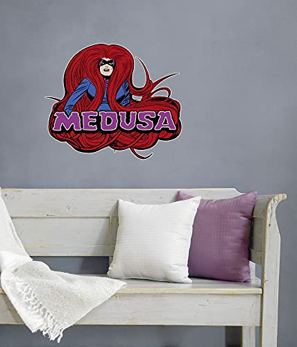 Komar Marvel Wandtattoo Medusa Comic Classic - 50 x 70 cm (Breite x Höhe) - 1 Teile - Deco-Sticker, Wandaufkleber, Wandsticker, Wanddeko, Kinderzimmer - 14081h