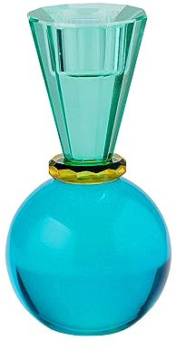 Gift Company Kerzenhalter Sari Kugel Konus, Kerzenständer, Kristallglas, Grün, Blau, 13.5 cm, 1093801008