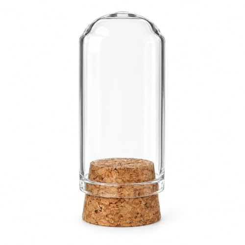 NaDeco Glasdom 'Mini' mit Korksockel, in vielen Größen auswählbar | Glas-Dome | Glashaube | Glasstürze | Glassturz | Glaskuppel | Glasglocke | Dekoglas | Glasdeko, Größe:Ø2 h.4 cm