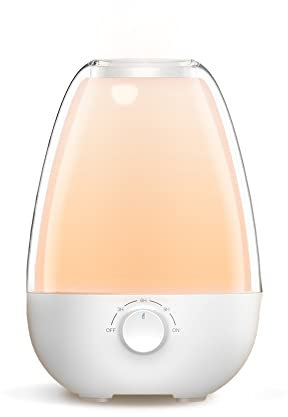 LINTRO - Classic Essential Oil Diffuser, Aromatherapy 100% Pure Essential Oil Ultrasonic Diffuser Humidifier With Touch Light & USB Type-C Charging, For Bedroom, Office, Living Room, Yoga, SPA