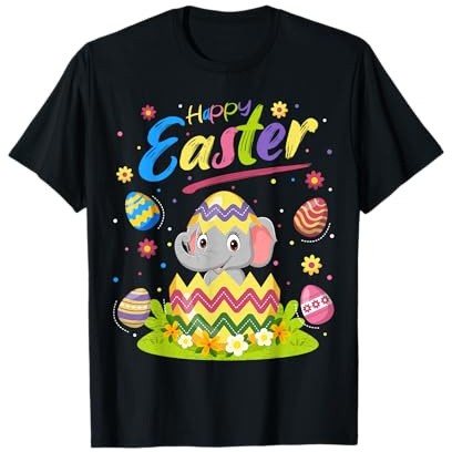Elephant Lover Funny Easter Egg Elephant Happy Easter T-Shirt