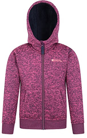 Mountain Warehouse Nevis Kids Full Zip Hoodie Dark Pin 11-12y