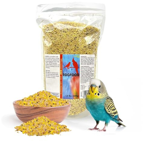 Morning Bird Eggfood 1.5 lbs – Protein-Rich Soft Food Food for Birds - High in Protein - Vitamins & Minerals – Supports Growth, Digestion & Feather Health – Ideal for Breeding Birds
