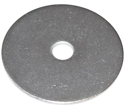 Karosseriescheiben M12 Edelstahl V2A 6 Stück Unterlegscheiben 12,5X55X1,5 mm aus rostfreier Edelstahl A2 VA, Kotflügelscheiben, Karoscheiben