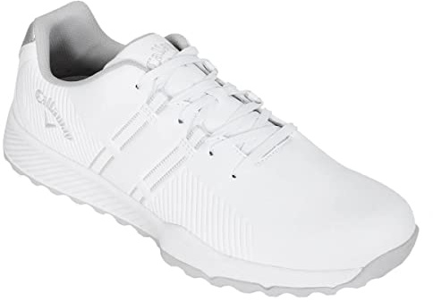 Callaway Golf Mens Chev Trax Golf Shoes - White/Grey - UK 8