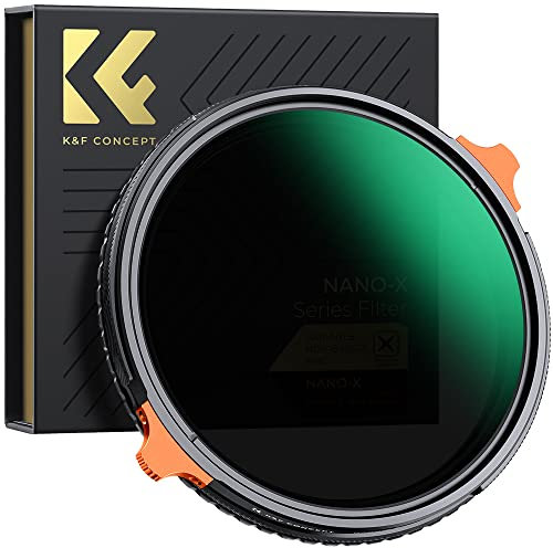 K&F Concept Nano-X ND Filter 82mm CPL&ND4-ND64 2 in 1 multifunktionaler Graufilter und CPL Filter Polfilter