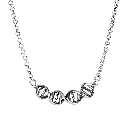 MAYIYAHO Silber Farbe DNA Halsketten Weibliche Neue Schlüsselbeinkette Anhänger Lange Halskette Mode Schmuck