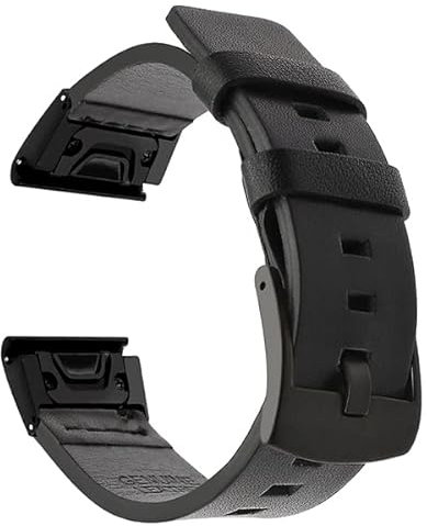 DJDLFA 22/26mm Lederarmband Für Garmin Fenix 6/6X Pro Ersatz Schnellverschluss Armband Für Fenix 5/5X Plus/MK 1 Smart Watch Band, 22mm Fenix 6 5 Plus, Achat