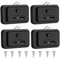 Hoembpn 4pcs Prise de Chargeur USB C de Voiture PD2.0+QC3.0 avec On/Off Interrupteur,DC12V-26V Panneau Prise USB Commande Charge Rapide avec LED pour Voiture Camping-Car Marine Camion Bateau Moto