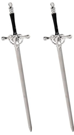 2 Pcs Palillos para el Cabello, Mujeres Horquillas de Metal Elegante, Accesorios para el Cabello Chino Estilo para Niñas Moños, Palillos para el Pelo Vintage Simple para Decorativo (Plata)