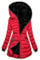 EMATOP Damen Daunenjacke Lang Elegant Mantel mit Kapuze Steppmantel Winter Warm Jacke Gefüttert Fleece Wintermantel Baumwolle Langarm Pufferjacke Outdoor Winddicht Winterjacke Windbreaker