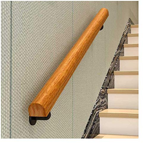 ATHUAH ATHUAH Treppengeländer-Handlauf, Handläufe für Treppen, Holz-Treppenhandläufe, Innen-Loft, ältere Menschen, rutschfeste Geländer, Korridor-Stützstange, Treppenhandlauf (Größe: 50 cm)
