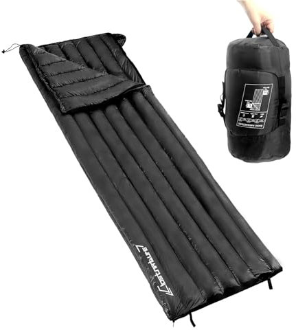 Bag Clostnature Daunenschlafsack für Camping – Leichter 20D Winter-Schlafsack mit Daunenfüllung, Extrem Wärmespeichernd, Schlafsack Outdoor für 3-Jahreszeiten, Perfekt für kalte Outdoor-Aktivitäten