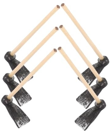 INOOMP 6 Pezzi Zappa Per Micro Paesaggi Zappa Da Giocattolo Della Scena Della Fattoria Attrezzi Agricoli Piccolo Modello Di Scena Di Fattoria Attrezzo Utensili Mini Statua Plastica