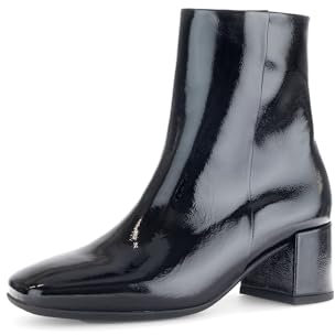 Gabor Damen Ankle Boots, Frauen Stiefeletten,Moderate Mehrweite (G),reißverschluss,Bootee,Booties,halbstiefel,schwarz (Micro),40 EU / 6.5 UK