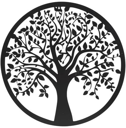 Buachois Tree of Life Wall Art Decor, Large Metal Tree Life Wall Decor, Wall Hanging Family Tree Wall Decor Hanging Garden Sculptures for Bedroom Living Room Decor Indoor Outdoor Decoration