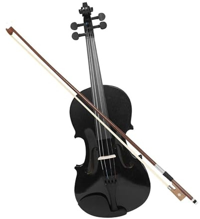 Erwachsenen geige Anfänger Violine Schwarz Massivholz Violinenset