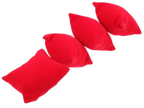 Ciieeo 4 Stück Kleines Uhren Display Kissen Aus Weichem Samt Armband Schutzkissen Für Schmuck Und Uhren Schmuckdisplay Kissen Für Juwelier Uhrengeschäft Und Zuhause