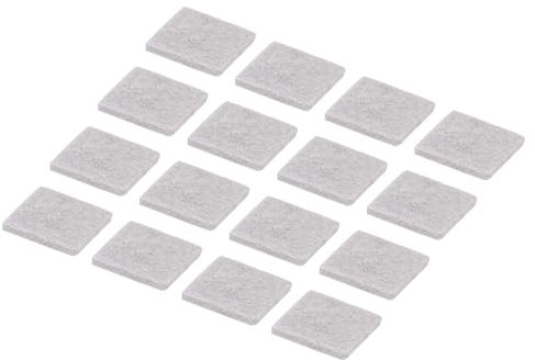 sourcing map 48 feltrini per mobili, 5 cm, quadrati, per gambe delle sedie, proteggono il pavimento e impediscono graffi per mobili e pavimenti duri, beige