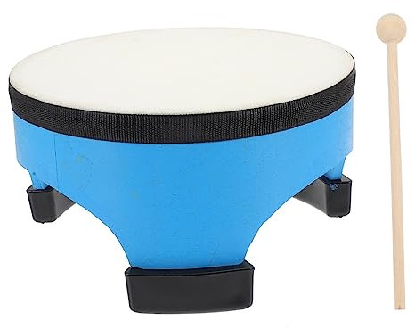 Vaguelly 1 Set Grancassa Di Pelle Di Pecora Tamburo Giocattolo Batteria a Percussione Da Esibizione Giocattolo Educativo Per L'apprendimento Precoce Tamburo Musicale Cerchio Di Legno